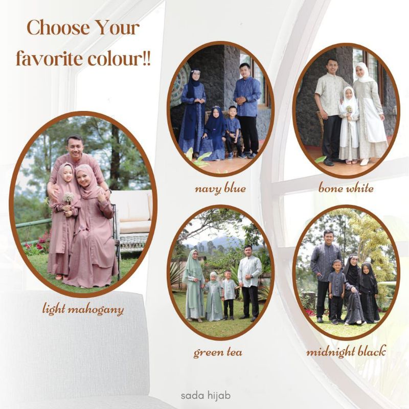 Famset Keluarga Sarimbit Salman & Salma ori by Sada Hijab