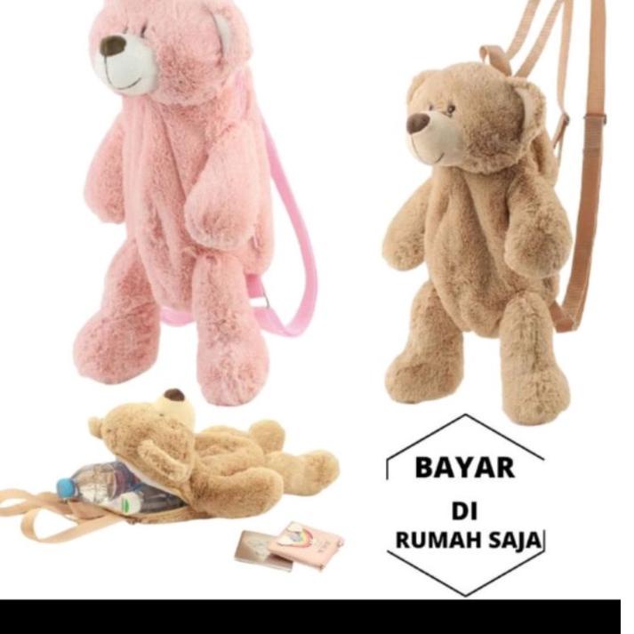 Pesan disini--BNG Tas Selempang BERUANG merangkulku _Tas selempang boneka_tas bulu_tas handphone_Sli