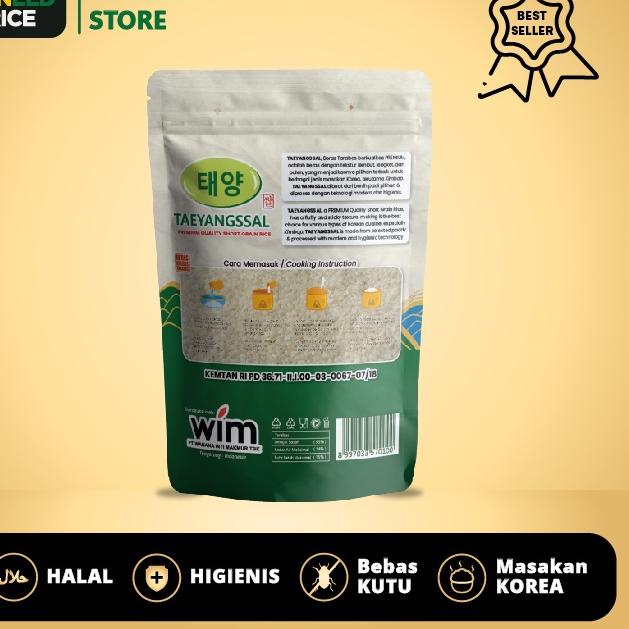 

Trendy Dua Tani - Beras Korea Taeyangssal kemasan 2kg cocok untuk Kimbab, Halal, pulen, lembut, empuk ✓