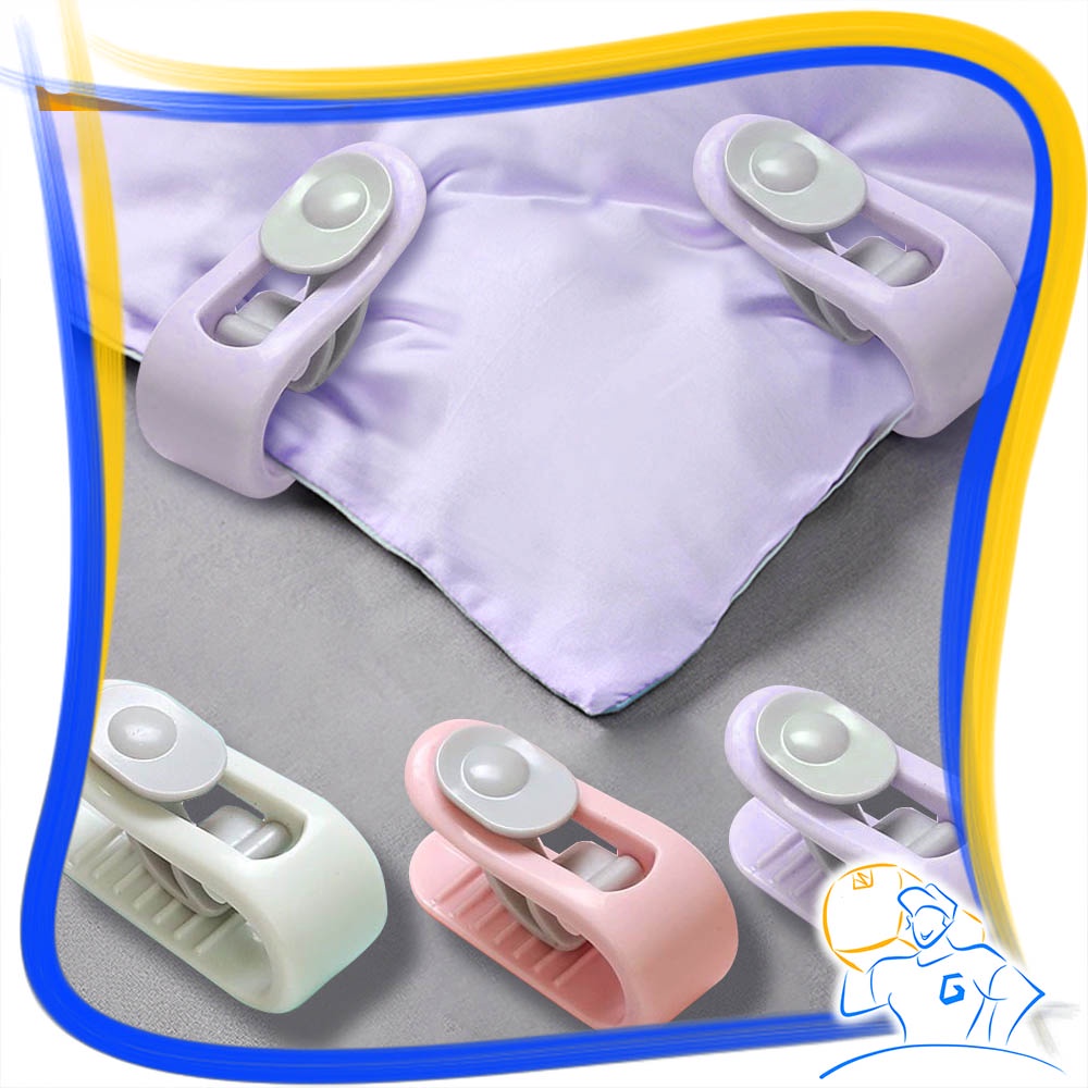 Klip Penjepit Sprei Kasur Anti Geser Licin Quilt Cover Holder Selimut