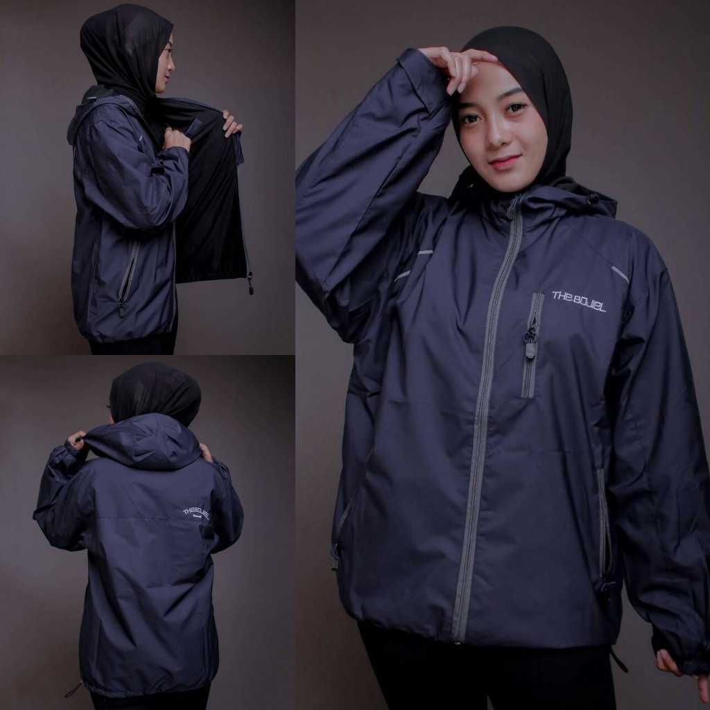 The Bojiel Pleasure Chest - Jaket Outdoor Pria Jaket Parasut Jaket Outdoor Unisex Jaket Distro Jaket Gunung Navy