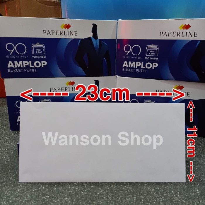 

Aman Amplop Paperline 90 Polos / Envelope 90 Pps Polos Bergaransi