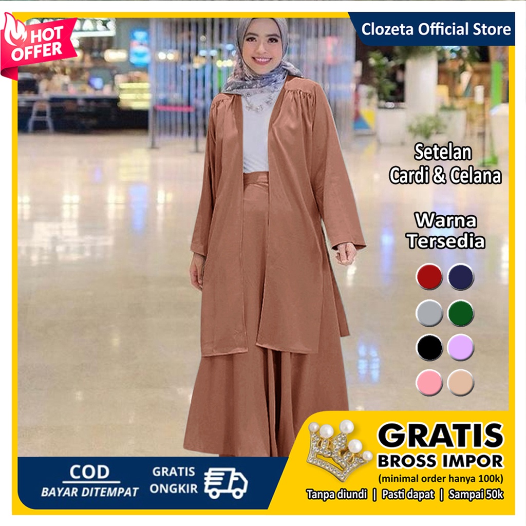 Baju Setelan Wanita Kekinian - One set Wanita - Setelan Tunik - St Cantik - Clozeta