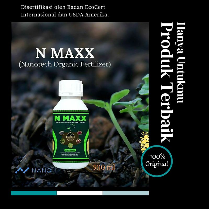 N MAXX 500ml/Pupuk buah dan sayur /pupuk buah /organik /media tanam /cabe /jagung /padi /asam amino /pupuk daun  /buah /farm /durian /jagung /jeruk