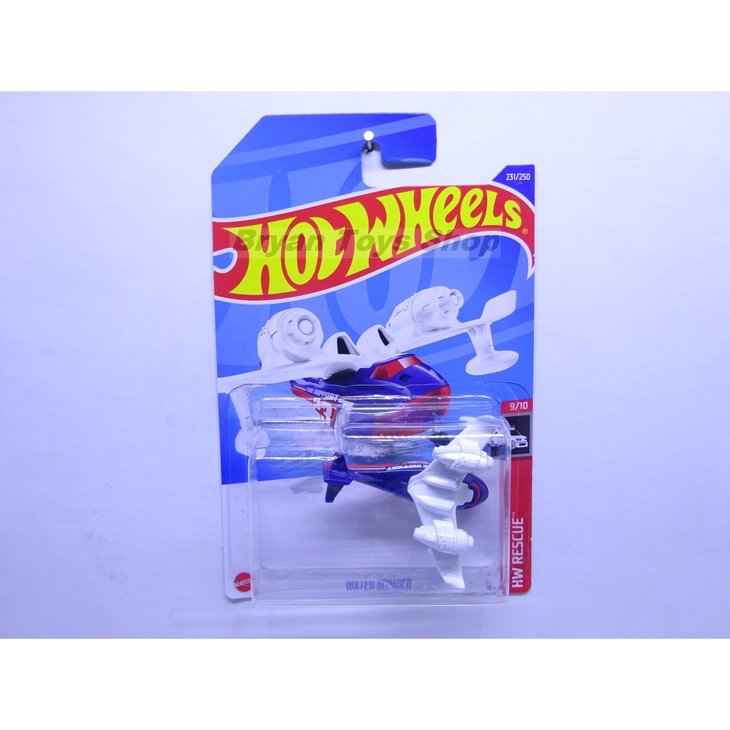 Hot Wheels Water Bomber pesawat terbang Putih Biru