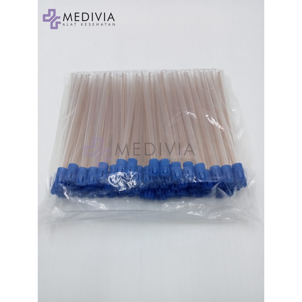 DENTAL SALIVA EJECTOR ISI 100PCS PENYEDOT LUDAH TRANSPARAN TRANSPARENT