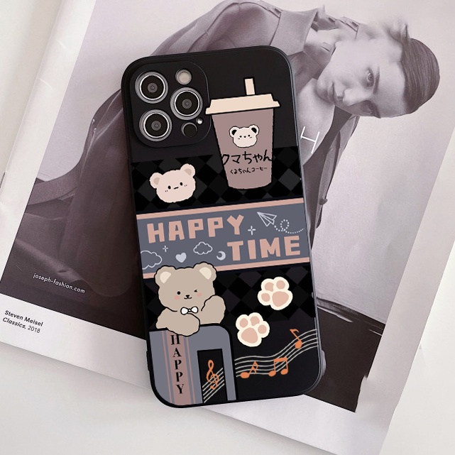 CASE HAPPY TIME OPPO A5S A7 A11K A12 A54 A53 A15 A15S A16 A17 A17K A3S A5 A9 2020 A52 A33 A55 A76 A96 A92 A74 4G A95 5G RENO 8t 7 5G 5 5F 6