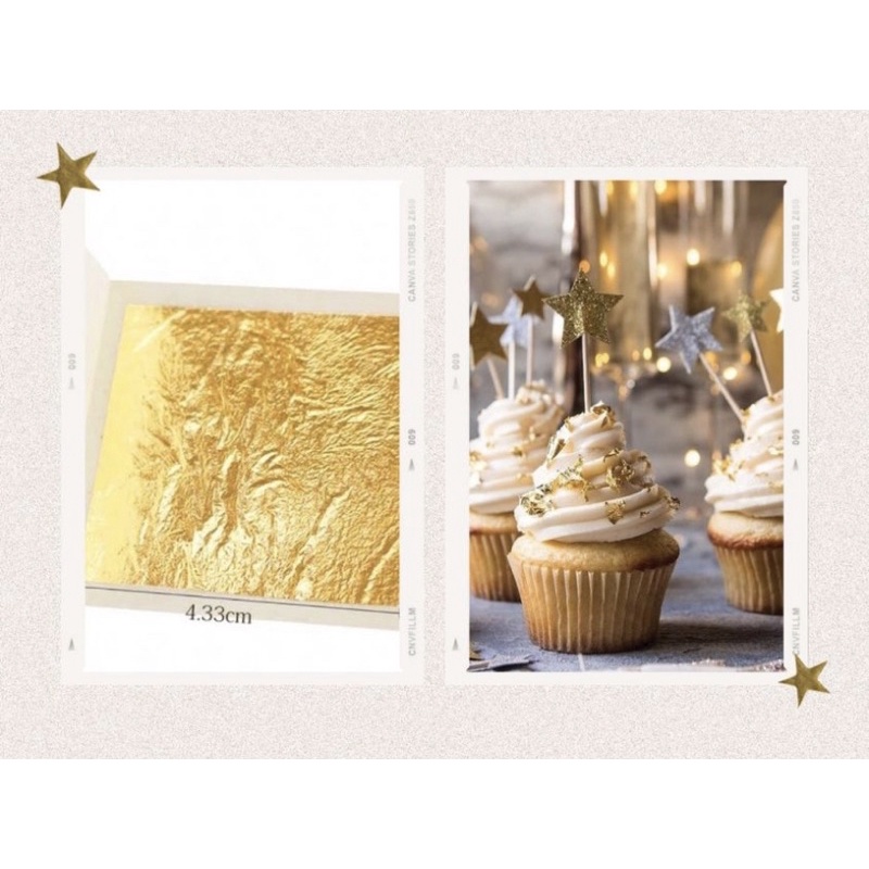 

ediblegold cake untuk kue harga 10lembar