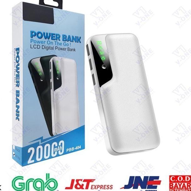 PB POWERBANK POWER BANK REALME MURAH KAPASITAS 20000 mAh PBB 404 - Putih