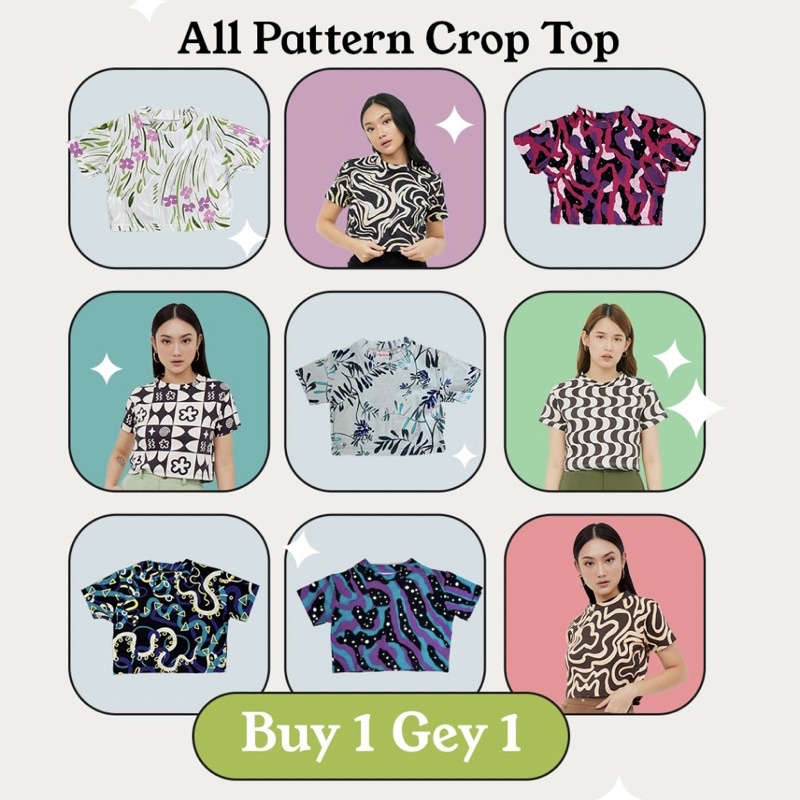 Pattern Crop Top