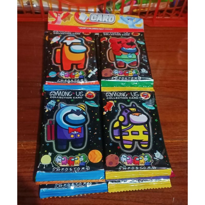 [MAINAN] Kartu Among Us Impostor (Isi 10 kartu) || Mainan Anak Tranding Card Among Us