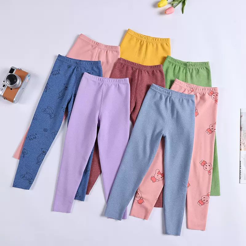 Legging Anak Polos Bahan Kaos Ukuran XL - XXL Usia 8-13Thn