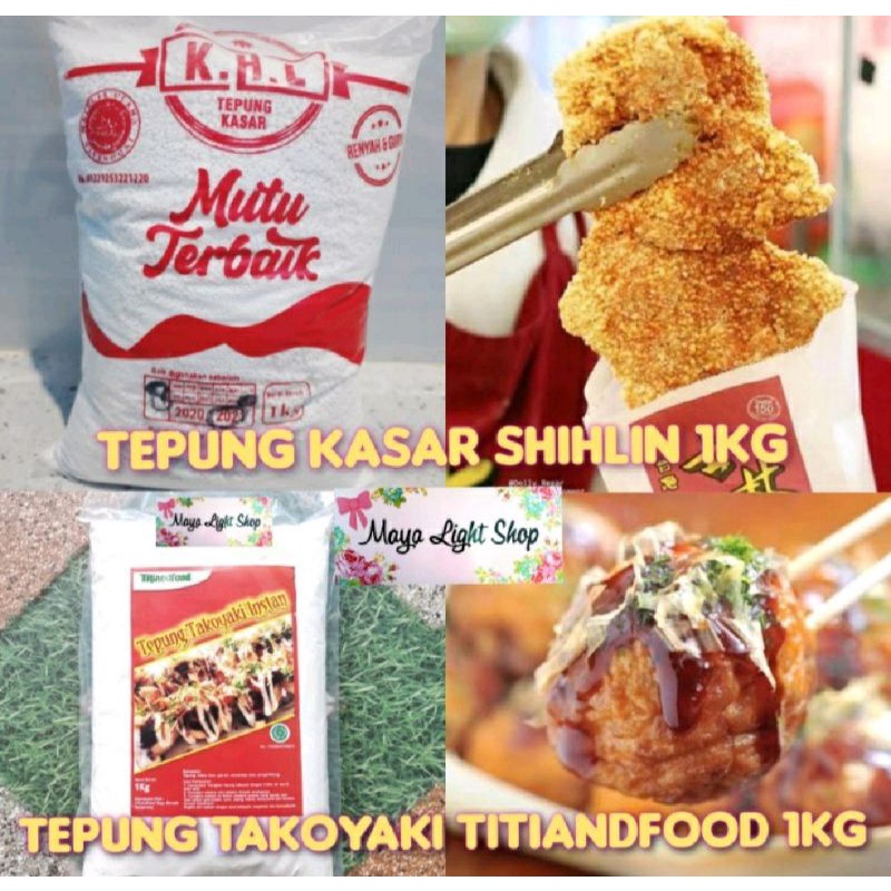 

Tepung shihlin 1kg tepung premix instan takoyaki premium kasar taiwan snack crispy Promo