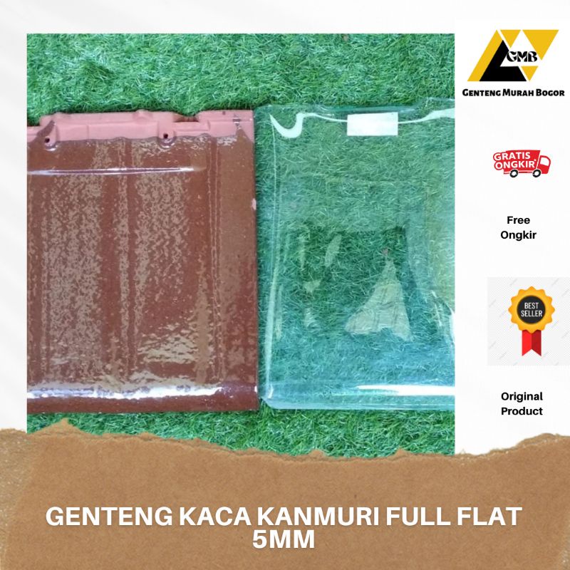 Genteng Kaca Untuk Kenteng Kanmuri Full Flat Ketebalan 5 mm 8 mm Atap Rumah Murah Bogor