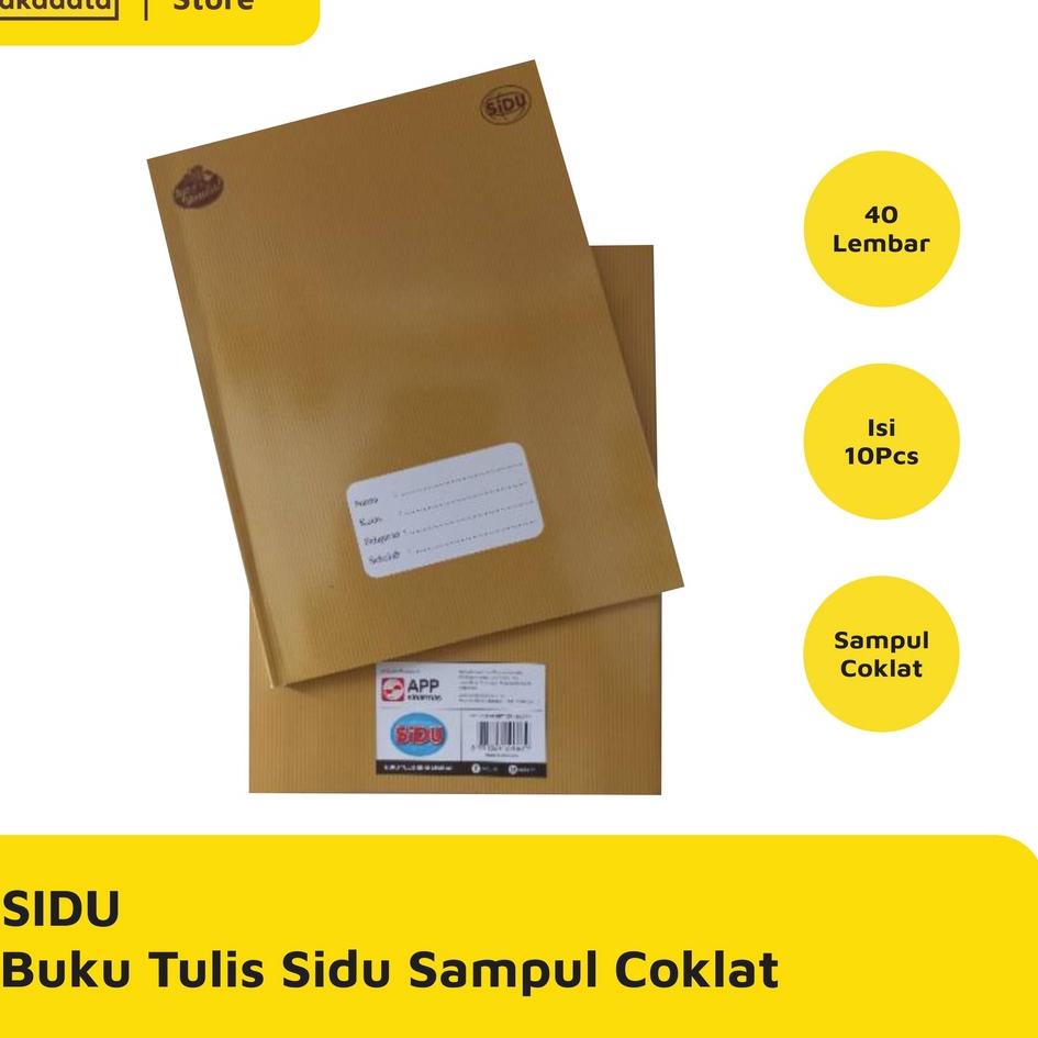

Special BUKU TULIS SIDU 40 LEMBAR SAMPUL COKLAT 10 PCS / PACK