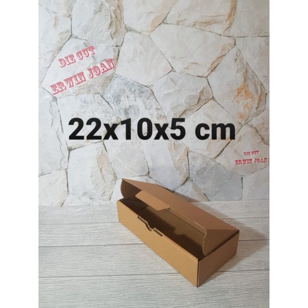 

Kardus Box uk. 22x10x5 cm Kotak Karton Die Cut