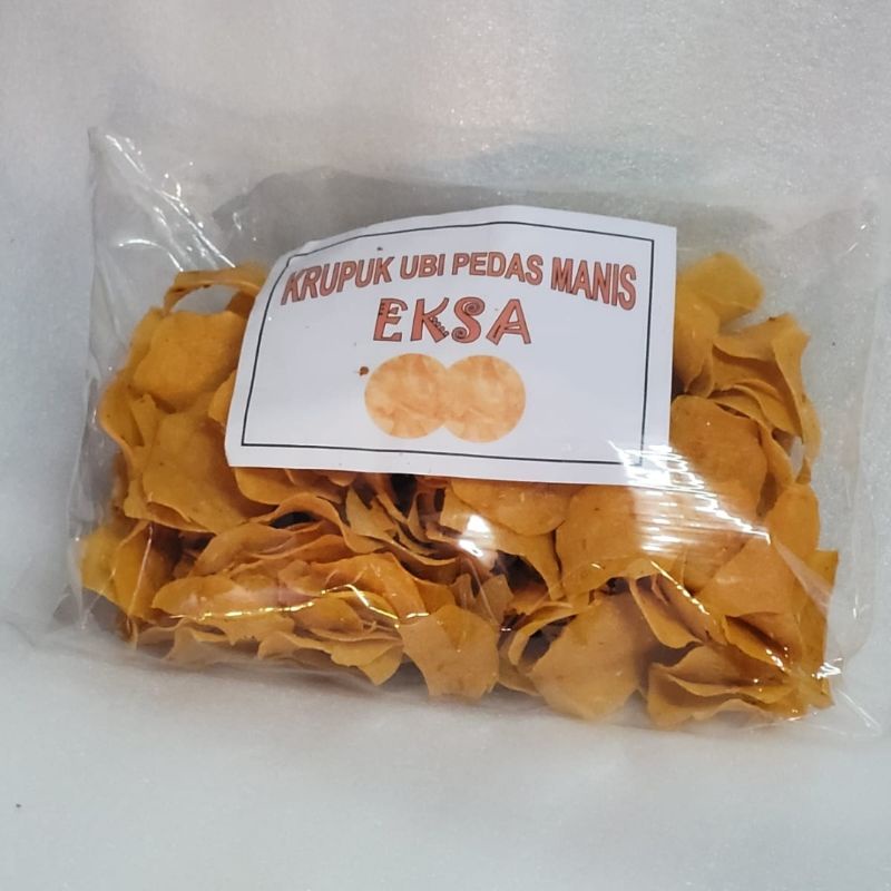 

kerupuk ubi pedas manis merk EKSA 500g /krupuk ubi