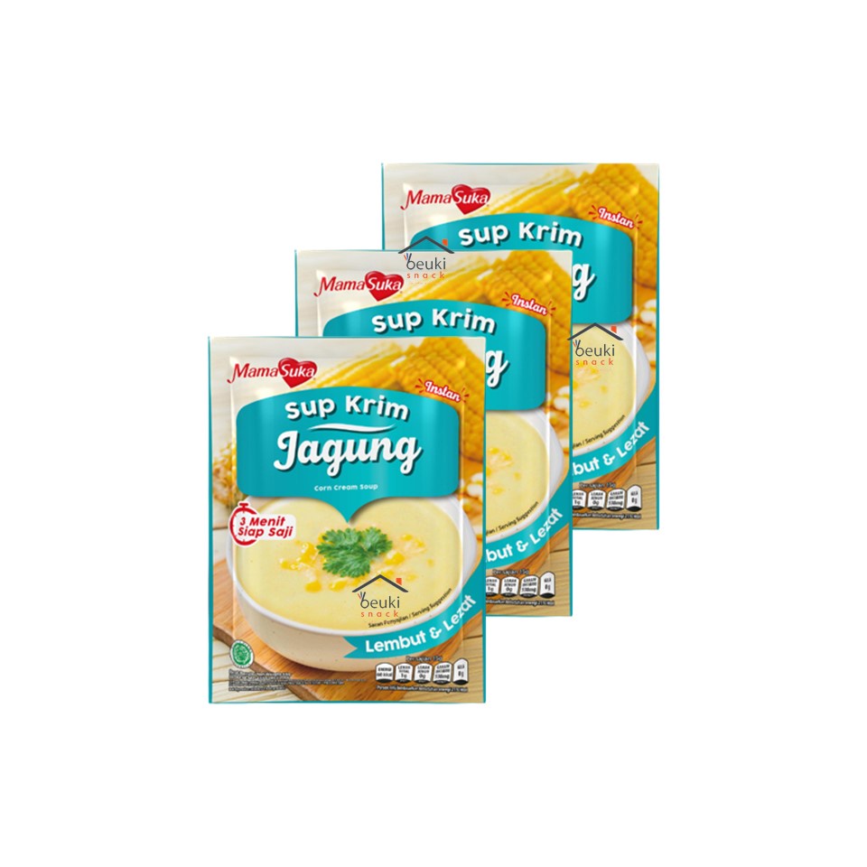 

3PCS Mamasuka Sup Krim Instan Rasa Jagung