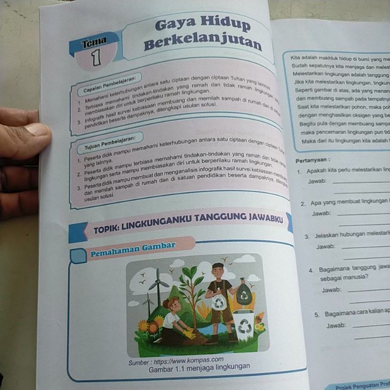 ORI buku teks projek penguatan profil pelajar Pancasila kurikulum merdeka untuk SD/mi kelas 4 penerbit Gilang Pratama