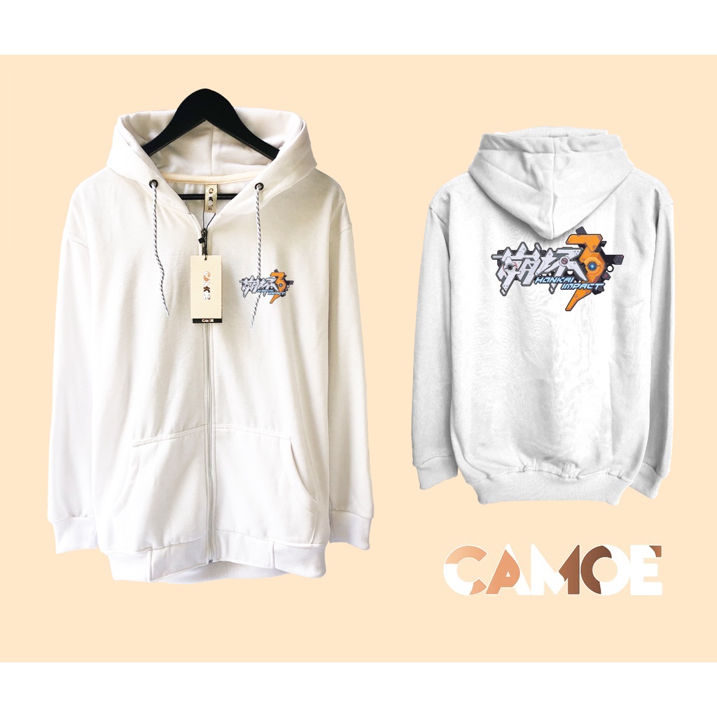 jaket hoodie zipper premium desain honkai impact 3rd