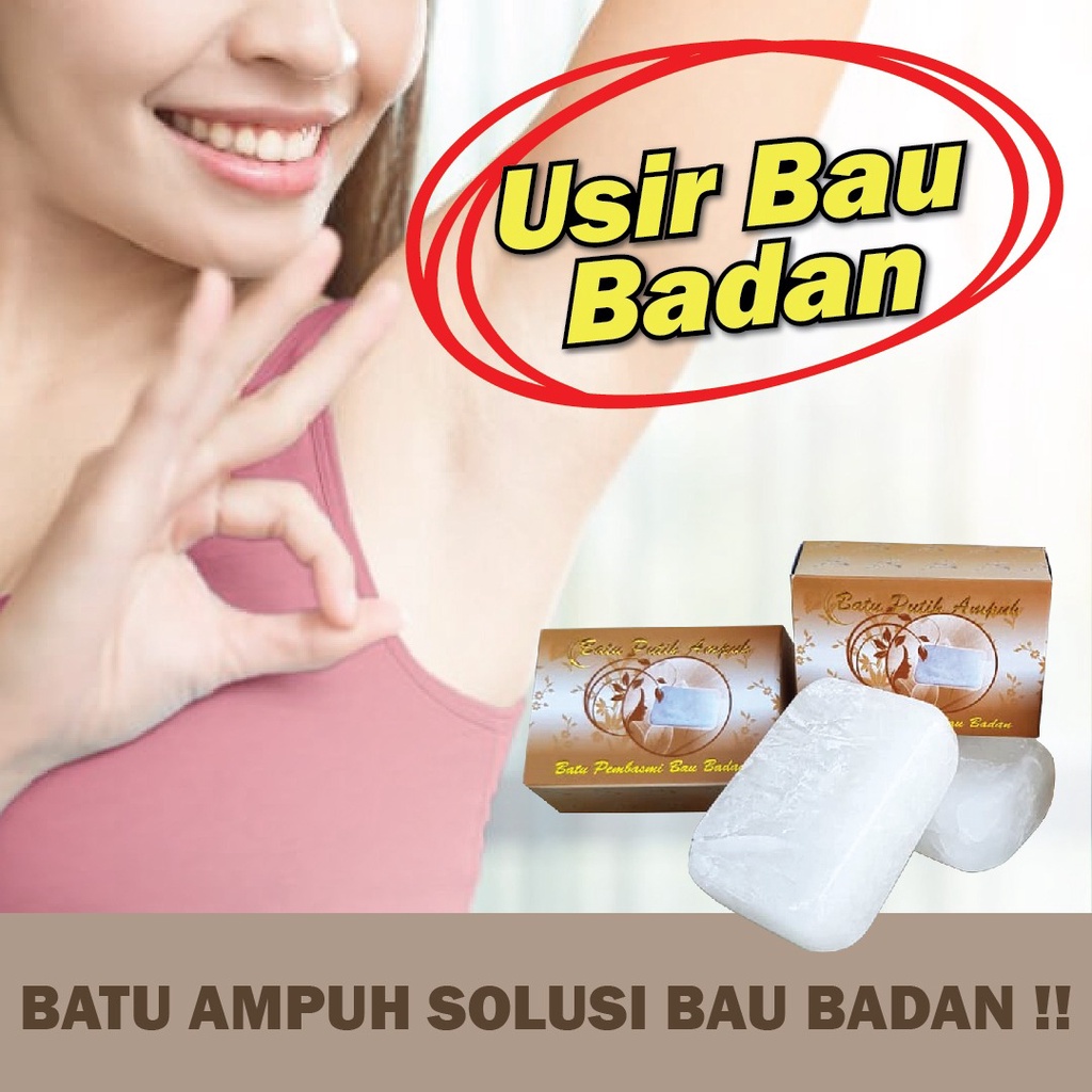 BATU PUTIH AMPUH WHITE STONE- BATU PEMBASMI BAU BADAN