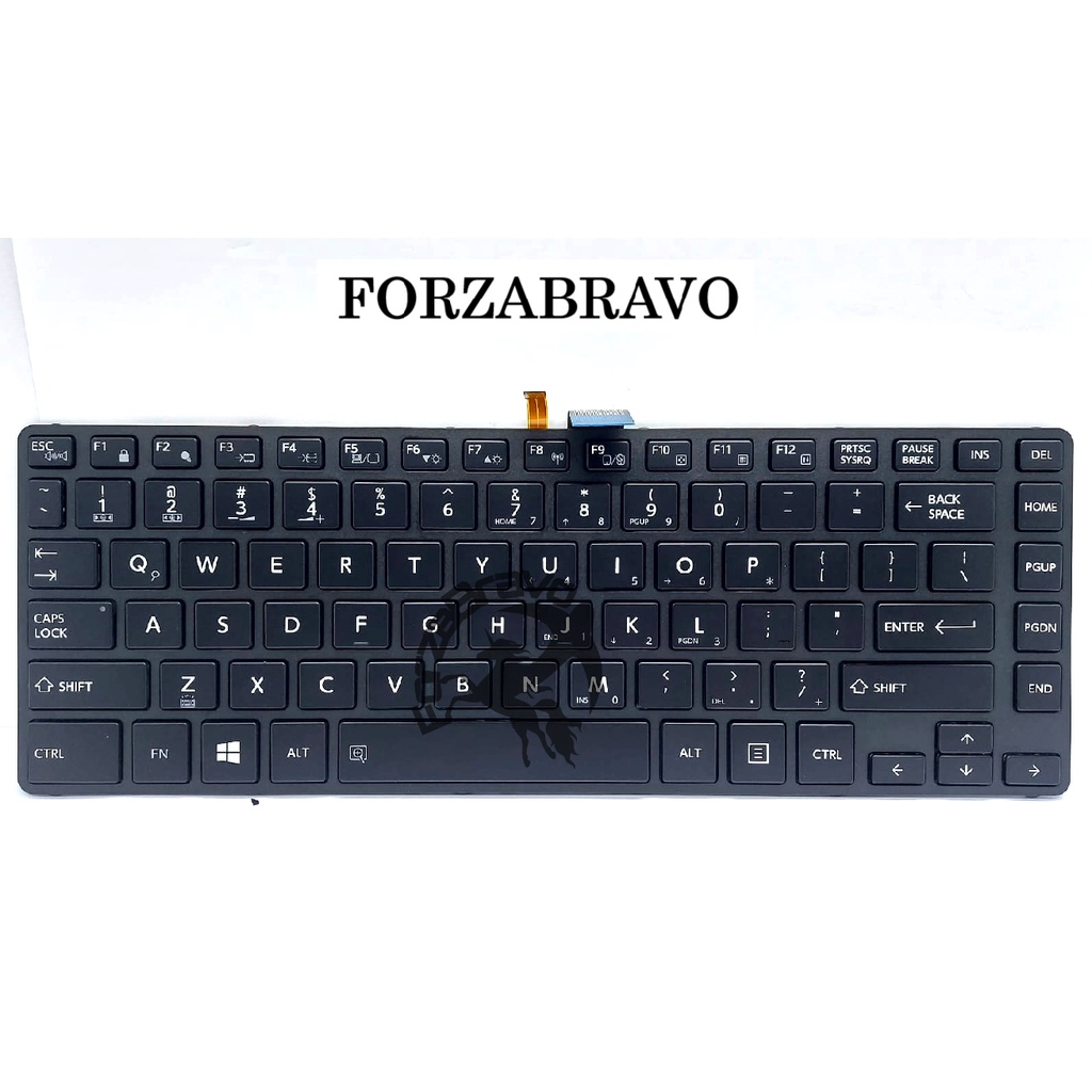 keyboard Laptop Notebook for Toshiba Tecra A40-C R40-C R30-C R30-B Backlight Black