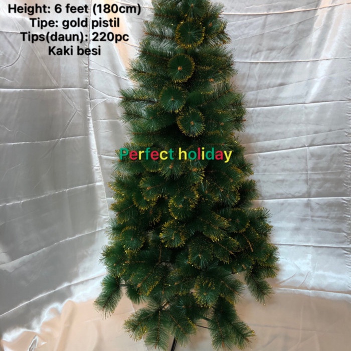 POHON NATAL PISTIL GOLD (180CM)