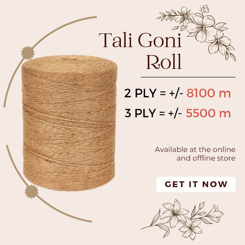 TALI GONI / TALI RAMI 1 ROLL BESAR (2 PLY/3 PLY) PENJEPIT FOTO