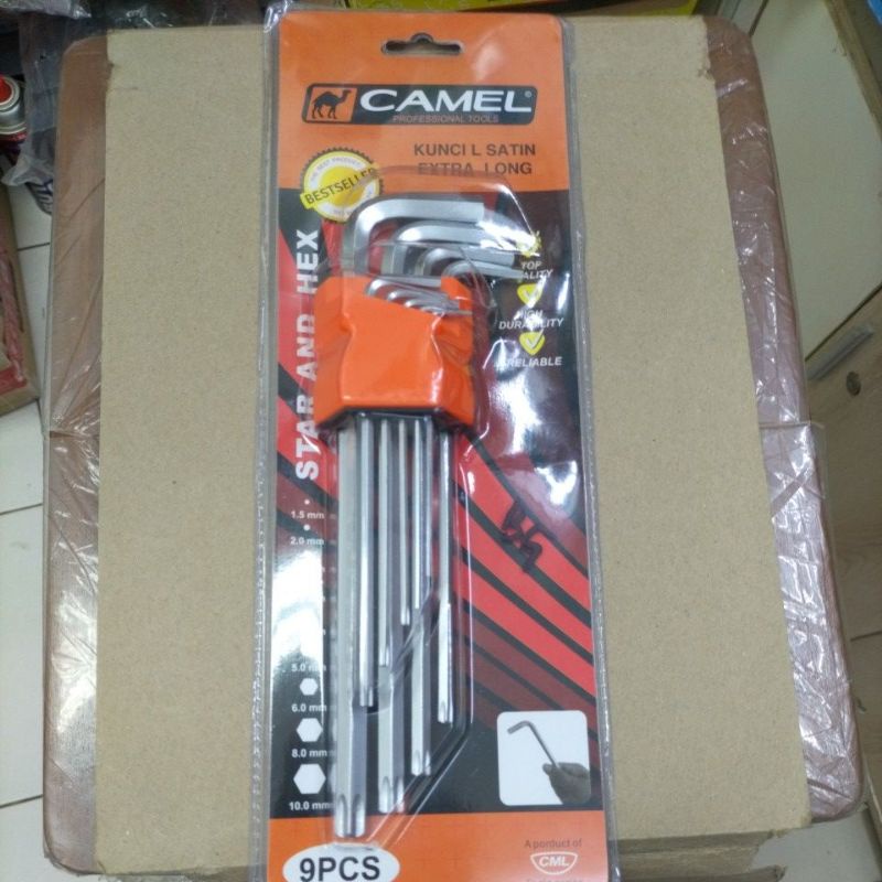 CAMEL Kunci L set kombinasi