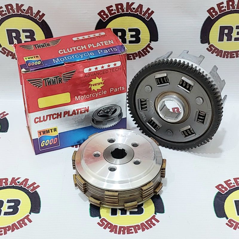 Rumah kampas kopling Viar Appktm HTM set isi 7 kampas lebar baut 5 motor roda tiga -Sedia sparepart 