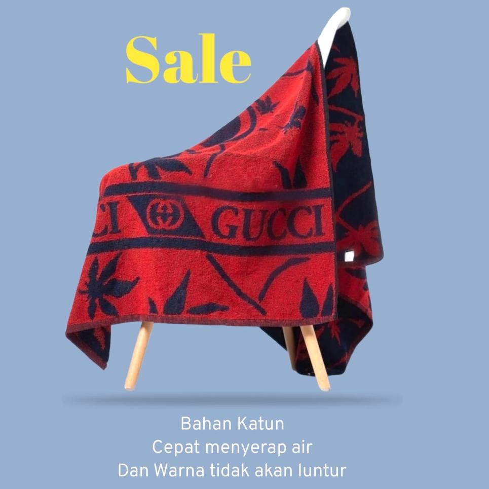 Terlaris Handuk Gucci Jumbo 80x150 - Handuk Mandi Dewasa - Handuk Tebal - Handuk Murah - Handuk Gucc