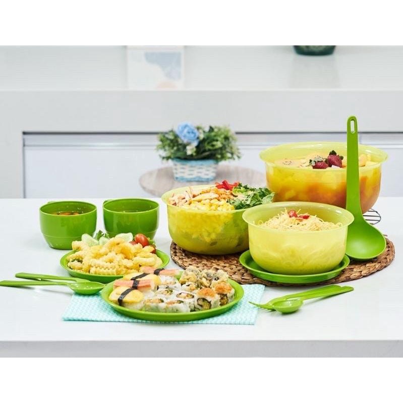 WADAH TEMPAT MAKAN 11 SET WARNA WARNI HARUMI PACKING DUS TERMURAH