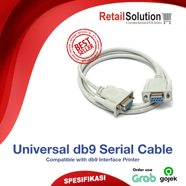 Universal Cable Kabel Printer Serial RS23 DB9 DB25