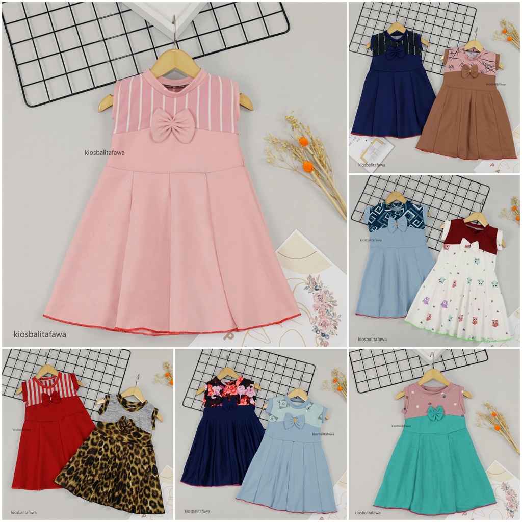 Dress Aila size Bayi - 6 Tahun / Dres Pesta Gaun Murah Grosir Baju Anak Perempuan Harian