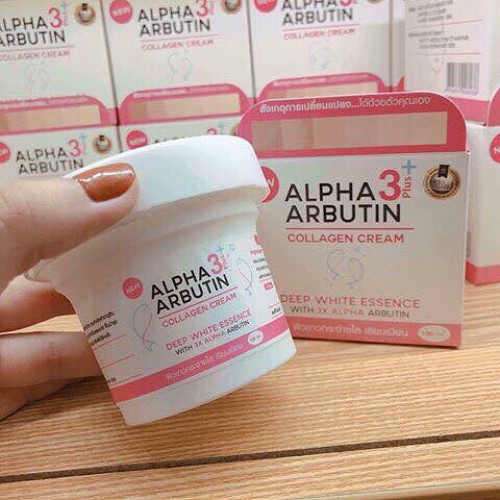 [BPOM] Alpha Arbutin 3 Plus Collagen Deep Essence Whitening Cream Pemutih Wajah - 100ml