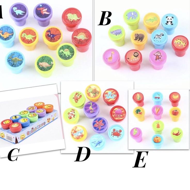 

Dijamin Keren stempel stamp cap anak dino, wild animals, smile, vegie, sea animal, princess, hellokitty