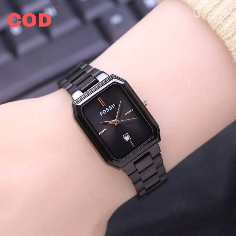 Jam Tangan Wanita Persegi Panjang Terlaris Tanggal Aktif Free Batrai  Serap / Jam Tangan Cewek Water Resistant / Jam Tangan Cewek SS Ready Stok_Jam Taangan Kasual Wanita Mewah Elegan Sporty Model Persegi Analog Quart / Jam Tangan cewek Terbaru /Jam Tangan