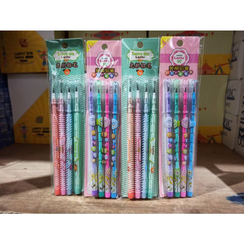 

Pensil Mekanik Isi Ulang Set 4 Murah