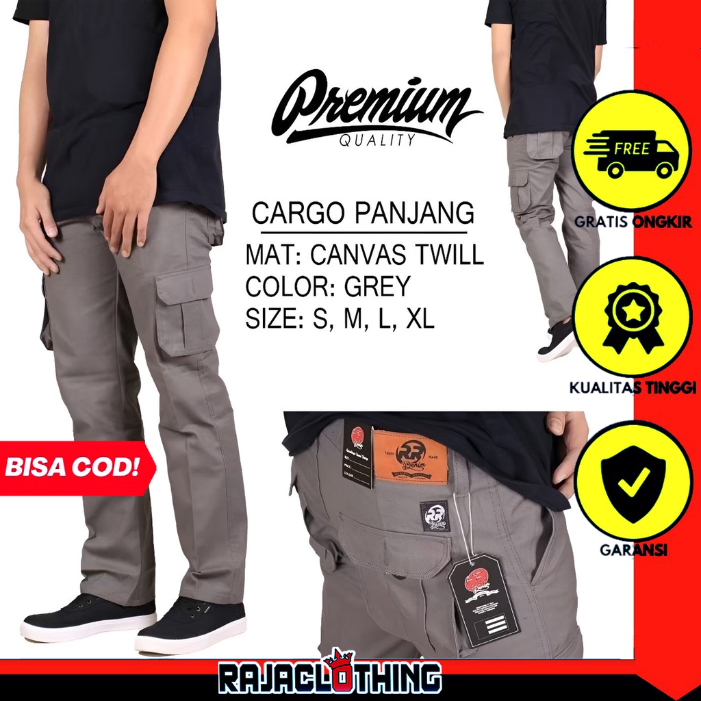 RCL - Celana Cargo Panjang Pria Cargo Pants Size Jumbo Hight Quality Premium S.M.L.XL