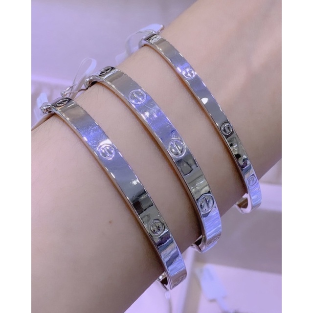 Gelang emas putih Carter 17k/750/18k/75%/mas22