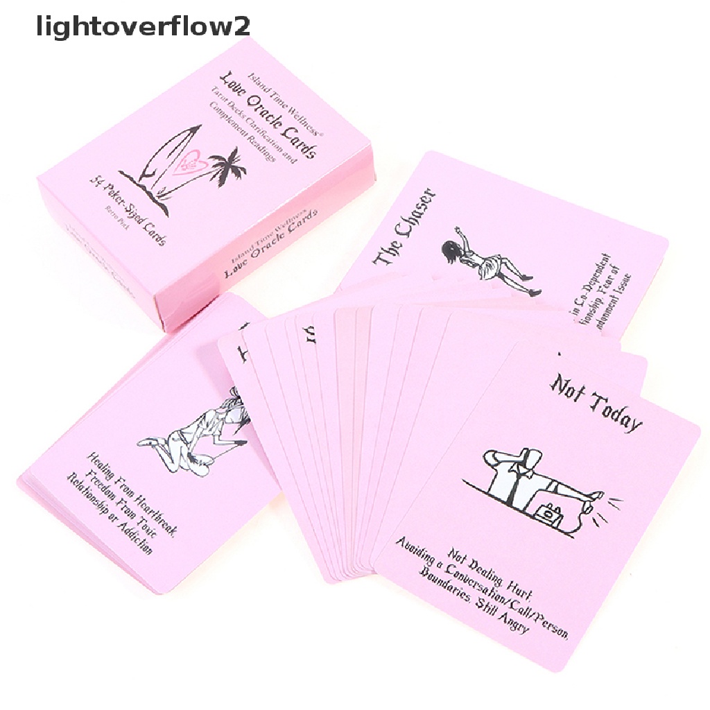 (lightoverflow2) Love Oracle board game Kartu Ramalan Bahasa Inggris Untuk multiplayer (ID)