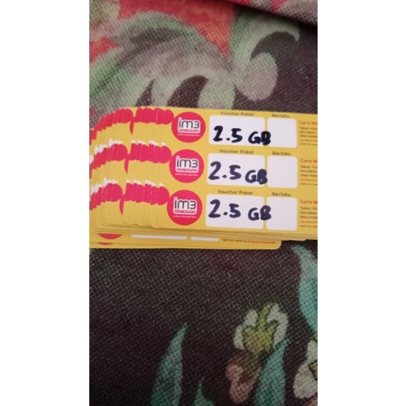 VOUCHER INDOSAT IM3 2,5 GB 5hari