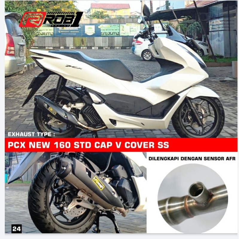 Knalpot ROB1 Vario 160 PNP, PCX 160 STD Racing