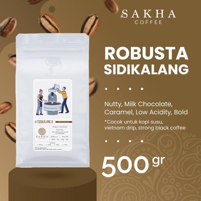 

Kopi Robusta Sidikalang Asli Coffee Bean Espresso 500 Gram Biji Bubuk