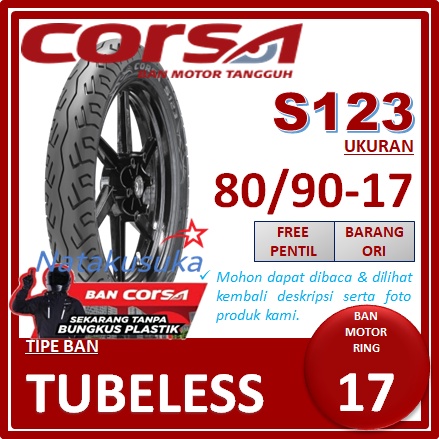 CORSA S123 80/90 - 17 Tubeless (TL)