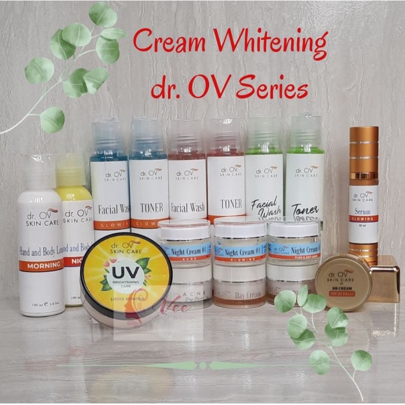 Cream Whitening dr Ov Skin Care BPOM, Glowing, flek, Acne ( harga satuan), Ready 100%, Ready