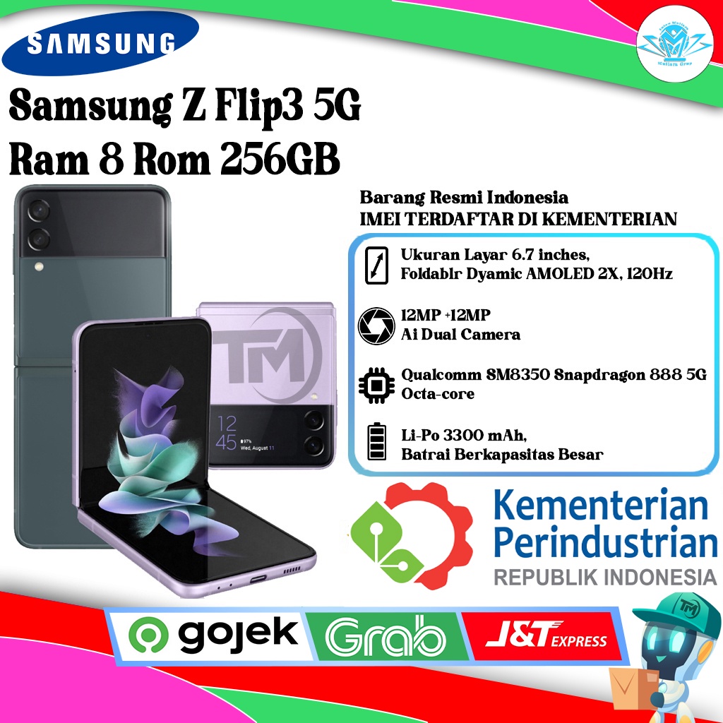 Samsung Z Flip 3 5G Ram 8 Rom 256GB
