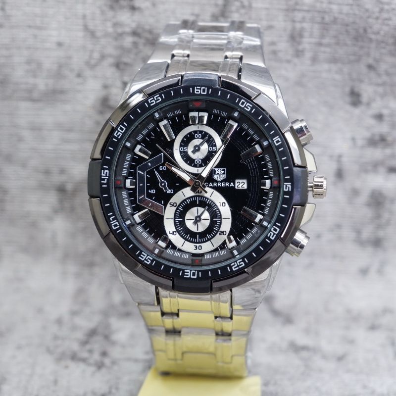 JAM TANGAN PRIA STANLIST RANTAI TANGGAL AKTIF CRONO VARIASI WATER RESIST