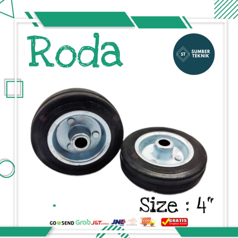 Jual Roda Karet Roda Trolley Roda Etalase Roda Lori Wheel Only Inch Shopee Indonesia