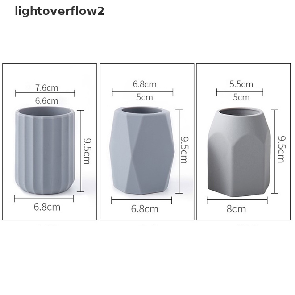 (lightoverflow2) Stand Holder Pensil / Pulpen / Stationery Bahan Silikon Untuk Meja Kantor